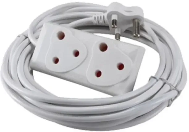 SMTE 10m Extension Cord With A Two-Way Multi-Plug Extension Lead 2  Socket Extension Boards