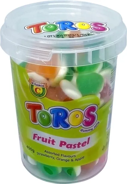 Toros Fruit Pastel Plastic Jar