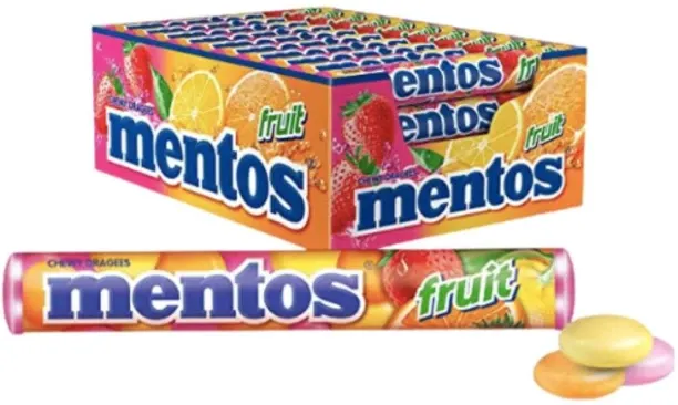 Mentos Fruit Flavoured Sweets Chews Box