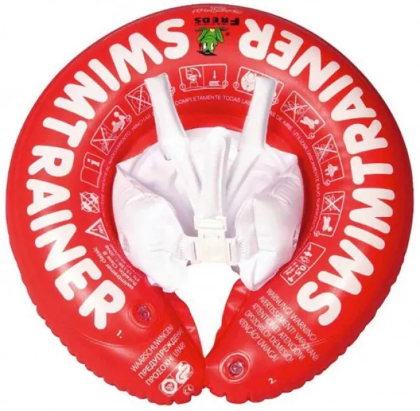 Fred Swim Academy Swimtrainer Red - Ages 3 Months (6Kg) up to 4 Years (18Kg) NRCS Approved Swim Flo…