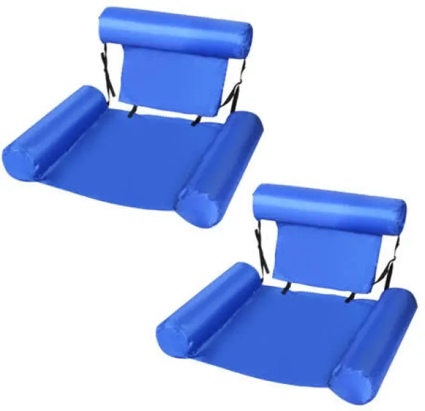2 Pack Swimming Pool Float Chair - Blue Swim Floatation Belt