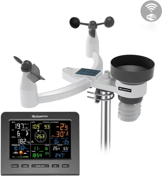 Flycross Glass Analog-digital Table Clock