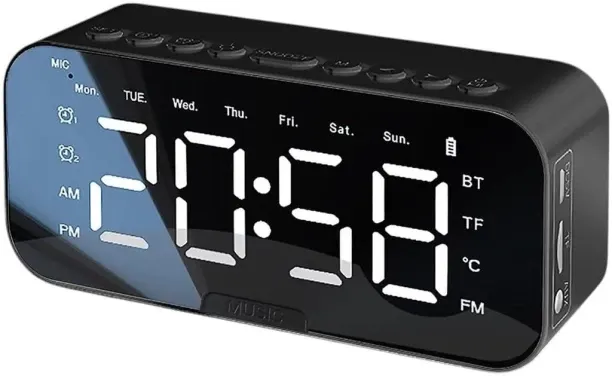 Fariedl Plastic Analog-digital Table Clock