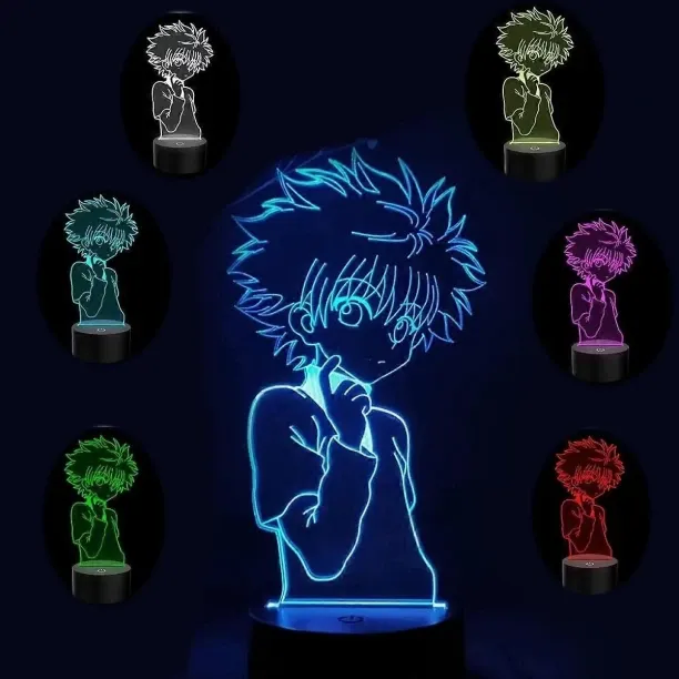 Huanix Remote Control Night Light Lamp Anime 3D Night Light LED Desk Lighting with Touch Bedroom La…