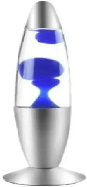Light N24-3-2 Clear Water Wax Lamp- Blue Table Lamp
