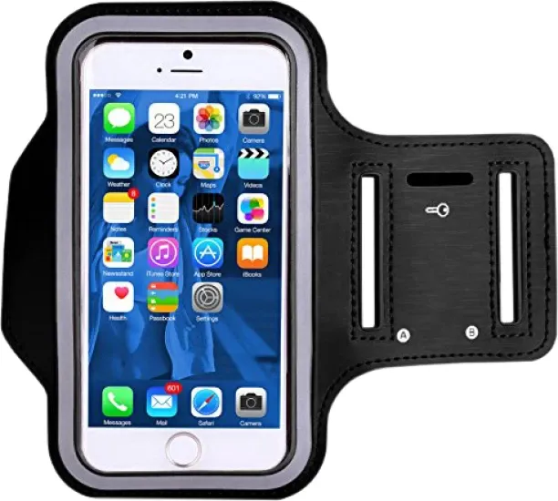 ALANES Running Phone Armband with Key Holder and Reflective for ipone 7 Plus,6 Plus, Larger Phones …