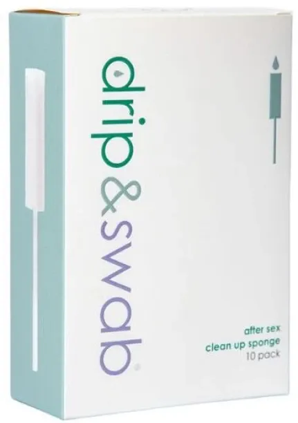 DRIP & SWAB After Sex Clean-Up Sponge - 10 pack Tampons
