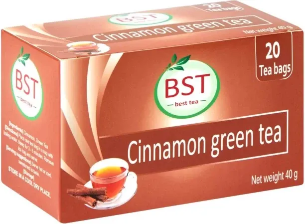BST Cinnamon Green Tea Green Tea Box