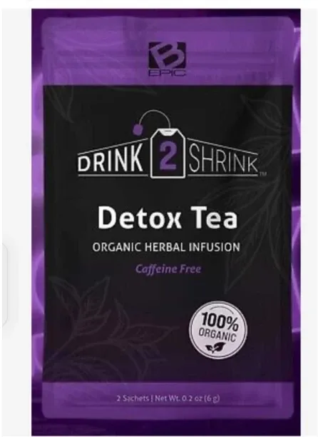 B-Epic | Drink 2 Shrink Detox Tea -2 Pack Herbal Tea Pack