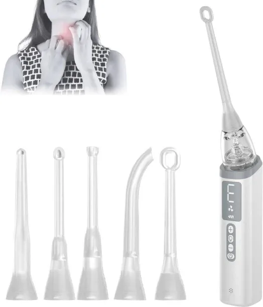 SHIJIN Reusable Tonsil Stone Removal Tool - Oral Irrigator Tongue Scraper Tonsillolith Remover Mach…