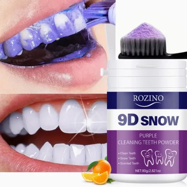 ROZINO Tooth powder freshens breath, removes yellowing, removes smoke stains, removes yellowing, re…