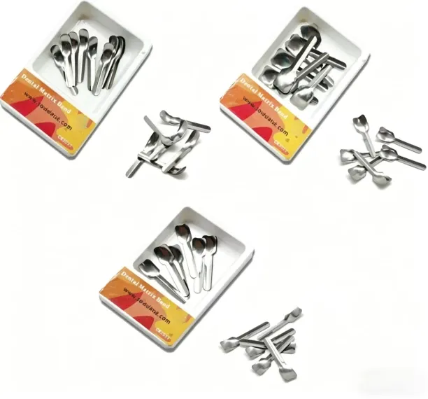 BOWENSTORE 12pcs/Pack Dental Stainless Steel Proximal Anterior Matrix Dental Cervical Matrices Dent…
