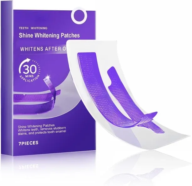 SHIJIN Teeth Cleaning Patches for Daily Dental Care, Purple Tooth Strips with Colour Correction, Ge…