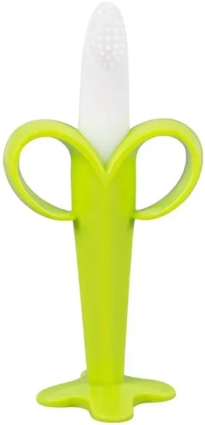RUIQI Baby Banana Silicone Teething Toothbrush Food Grade Teether
