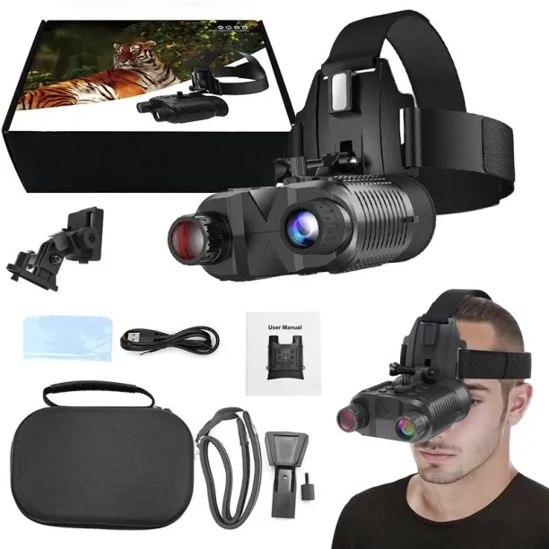 Bloo Night vision binoculars, 4K high-definition video, 36 million pixels, 8x digital zoom, 2.7-inc…