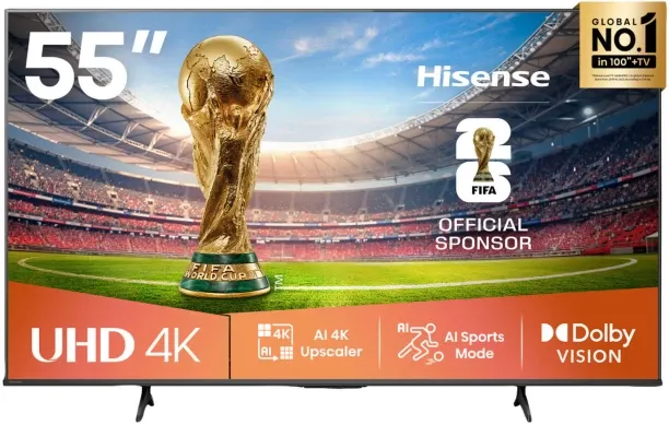Hisense 139.7 cm (55 inch) LED Ultra HD (4K) VIDAA Smart TV