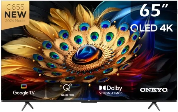 TCL 165 cm (65 inch) QLED Ultra HD (4K) Android Smart TV