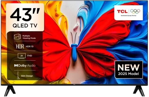 TCL 109 cm (43 inch) QLED Full HD Google Smart TV