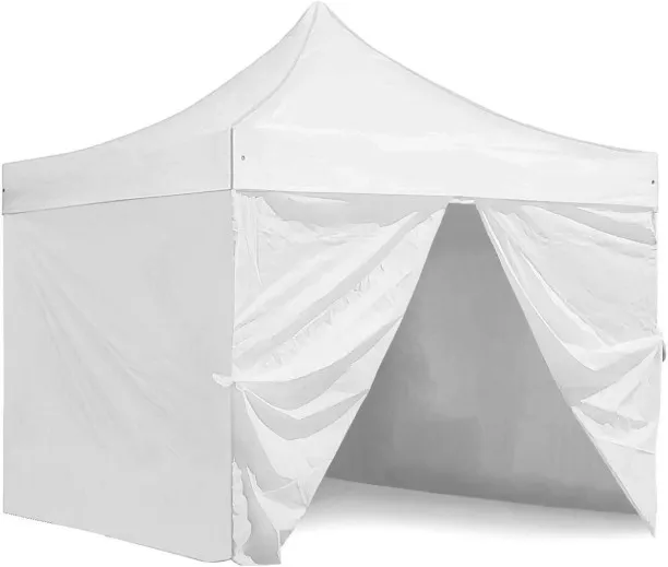 Gazebo (WGYI) 3x3m (Heavy Duty) Gazebo - Sides - Hexagon Poles - Canvas Roof - Roof Stability Wire …