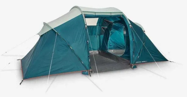 QUECHUA Arpenaz 4.2 Fresh & Black Camping Tent