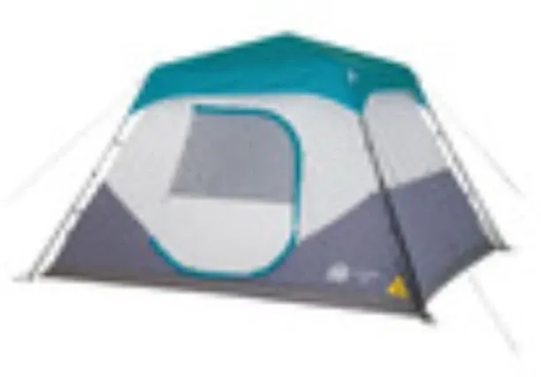 camping Camp Master Instant Cabin 600: 6-Person Instant Tent with Silver-Lined Flysheet for Quick S…