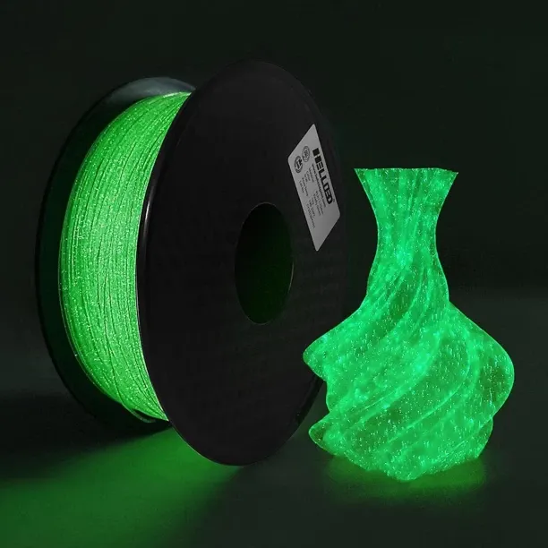 WEIWEISTORE Starry Night PLA Filament 1.75mm – Glow in The Dark, 1kg Spool, Best for 3D Printing Pe…