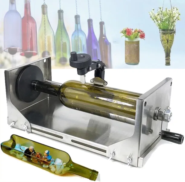 Zuosheng Adjustable Glass Bottle Cutter, Wine Bottle Cutting Machine with 360° Rotatable Blade, for…