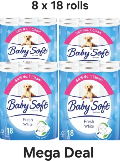 Baby soft 2 ply Toilet Roll 2 Ply Toilet Paper Roll