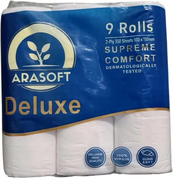 ARASOFT 2 Ply Toilet Paper Roll