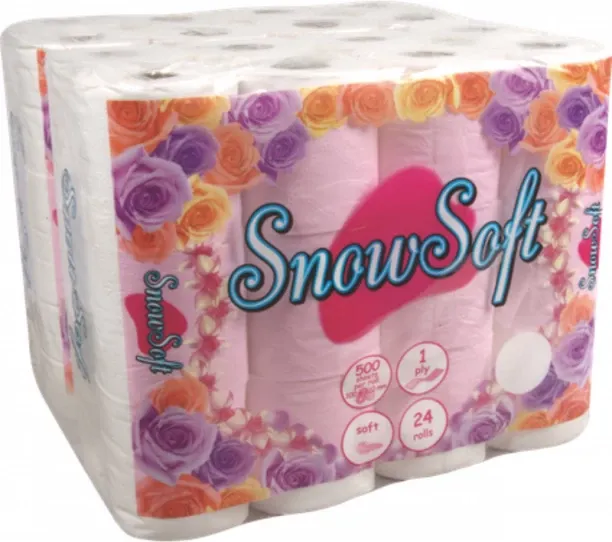 Snow Soft 1 Ply Toilet Paper Roll