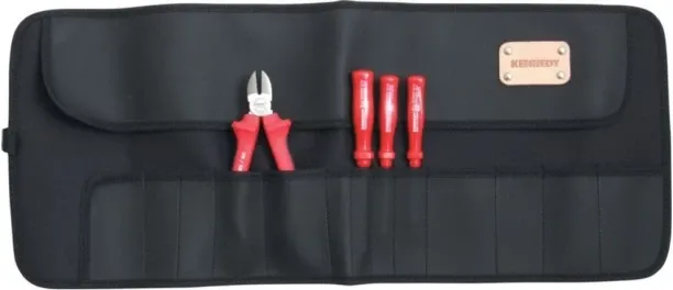 Kennedy Waterproof 14 Pocket Tool Roll Plastic Tool Bag
