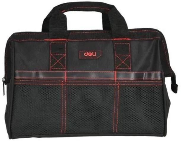 DELI Deli 13” Compact Tool Bag – Portable 600D Oxford Tool Storage Bag with Multi-Pockets, Water-Re…