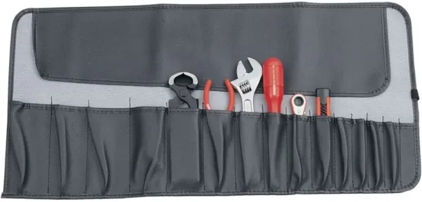 Kennedy 15 Pleated Pocket Tool Roll Plastic Tool Bag