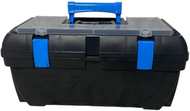 SMTE DIY Toolbox Set – 3 Piece with Carry Handles and Secure Latches Tool Box