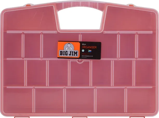 Elite Standard Organiser Orange and Clear 360 mm Tool Box