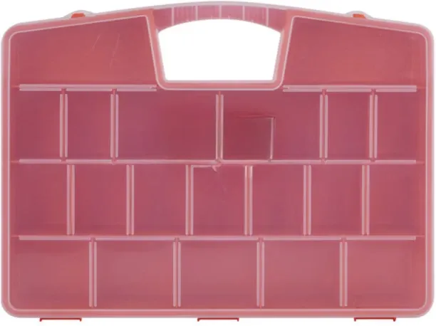 Elite Standard Organiser Orange and Clear 460 mm Tool Box