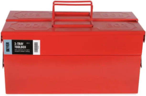 TOOL BOX 3 Tray Steel Tool Box