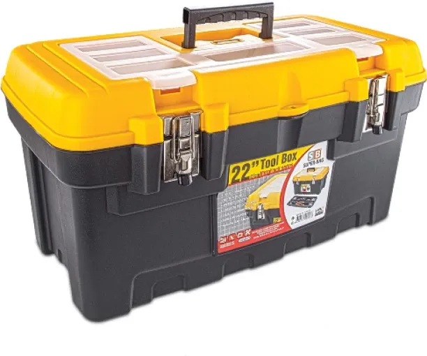 Plastic Tool Box Plastic_ Metal_ Lock 57cm Tool Box