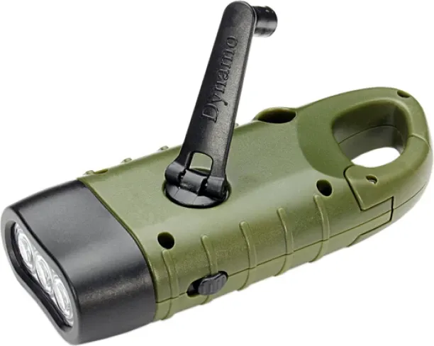 ALANES Emergency Flashlight - Hand Crank or Solar Powered Camping & Hiking Emergency Flashlight