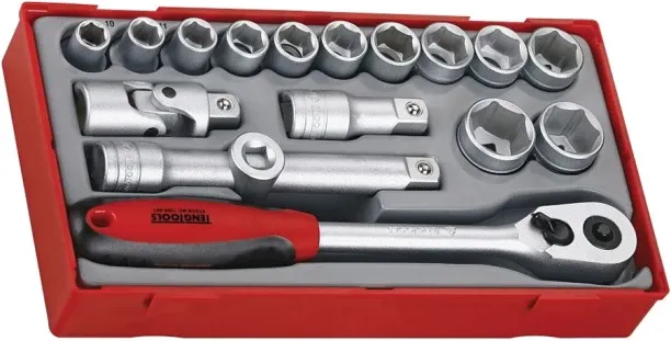 Teng Tools 17PC 1/2inch Drive Socket Set Camping & Hiking Hand Tools