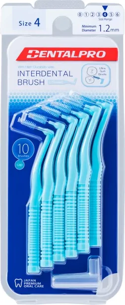 Dental Pro L-shaped Interdental Brush 10 Pcs Pack Ultra Soft Toothbrush