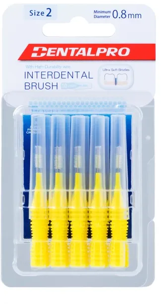 Dental Pro I Shaped Interdenta Brush 10 Pcs Pack Ultra Soft Toothbrush