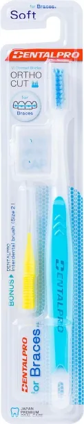 Dental Pro V Trimmed Bristles Othorcut For Braces Soft Toothbrush