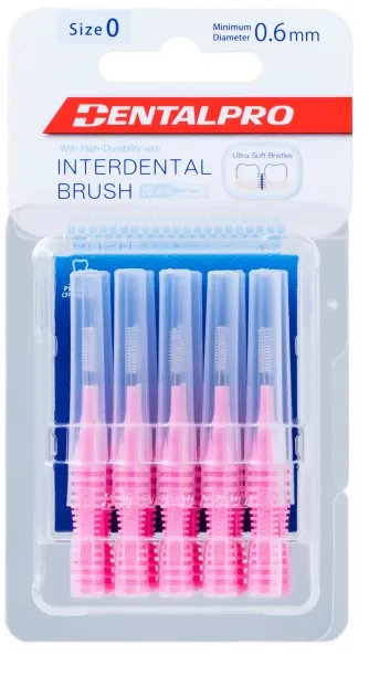 Dental Pro I-Shaped Interdental too brush-Size 0 (0.6mm) Ultra Soft Toothbrush