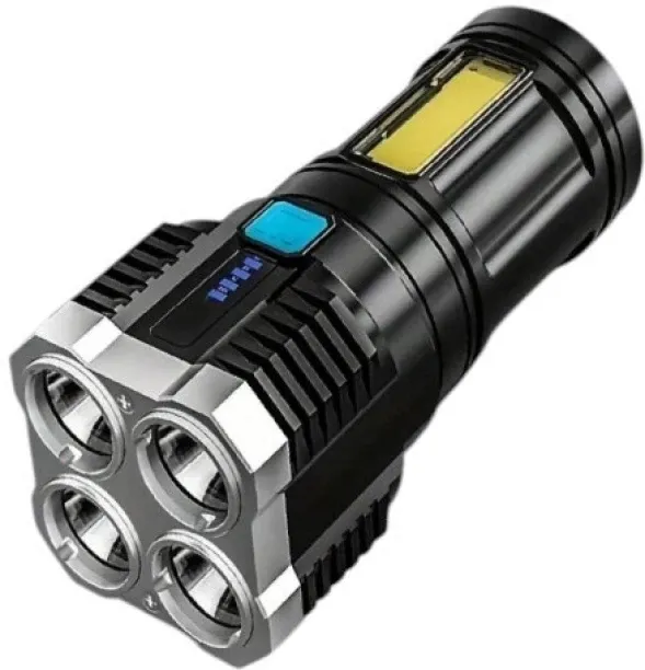 SUPA BRIGHT 4 LEDs With 4 Modes Torch