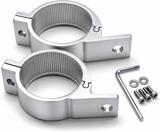 Generic 4x4 Spotlights Bracket - Set of 2 Spot Light Clamp Brackets 2.5 inch - Silver 2D Shackle