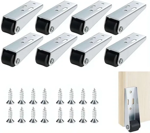Duomi 8Pcs Vertical Track Roller Wheel, Heavy Duty Sliding Door Bottom Guide Roller, Gate Rollers,A…