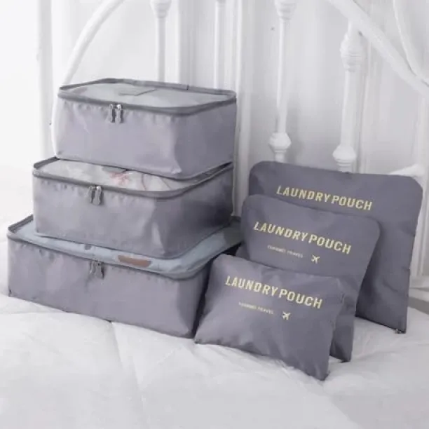 fancystuff BC Luggage Packing Organiser Set - 6 Piece Travel Organizer