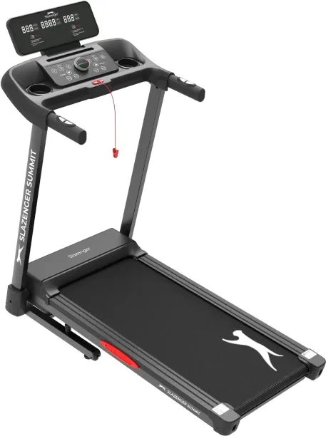 Slazenger Summit Auto Incline with USB Charger & Bluetooth Speakers Motorized Treadmill