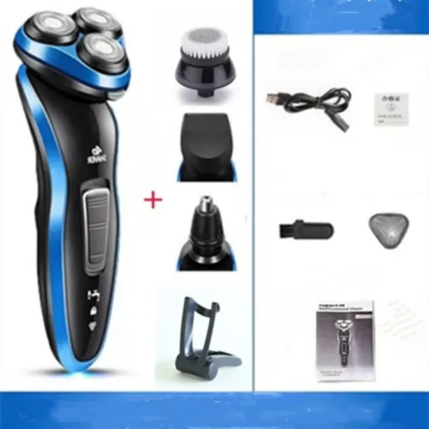 MAX (5 In 1 Set)Electric Razor Mens Rotary Shavers 4D Rechargeable Electric Shavers Wet Dry Use USB…